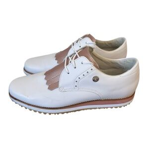 FootJoy Womens FJ Sport Retro Golf Shoes White Pink White 92393 NWOB Size 10 M